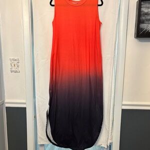 Gradient Sleeveless Maxi Dress